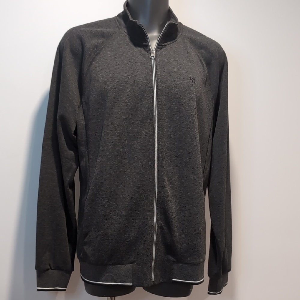 Robert Graham Gray Zip-Up Lightweight Jacket